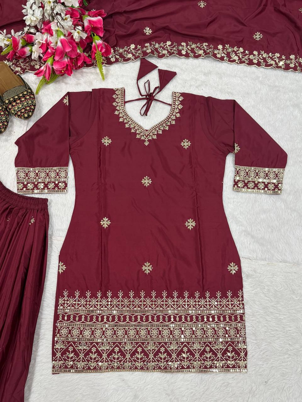 Dark Ruby Heirloom Suit